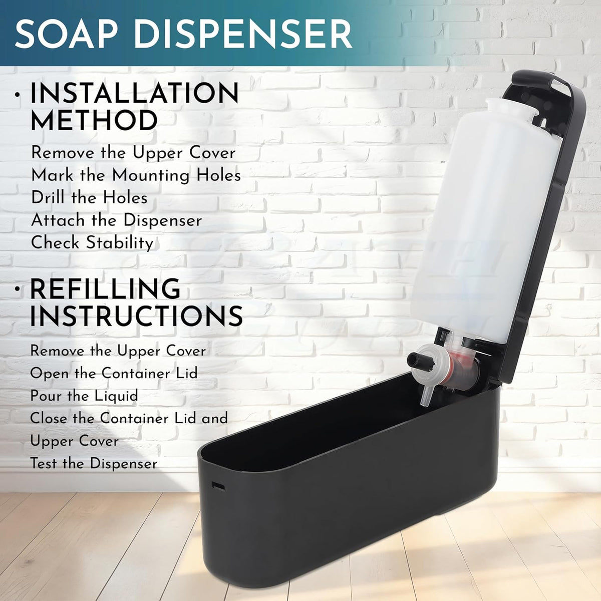 Wall-Mounted Manual Soap Dispenser