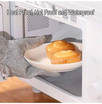 Bamboo Fiber Wire Dishwashing Gloves