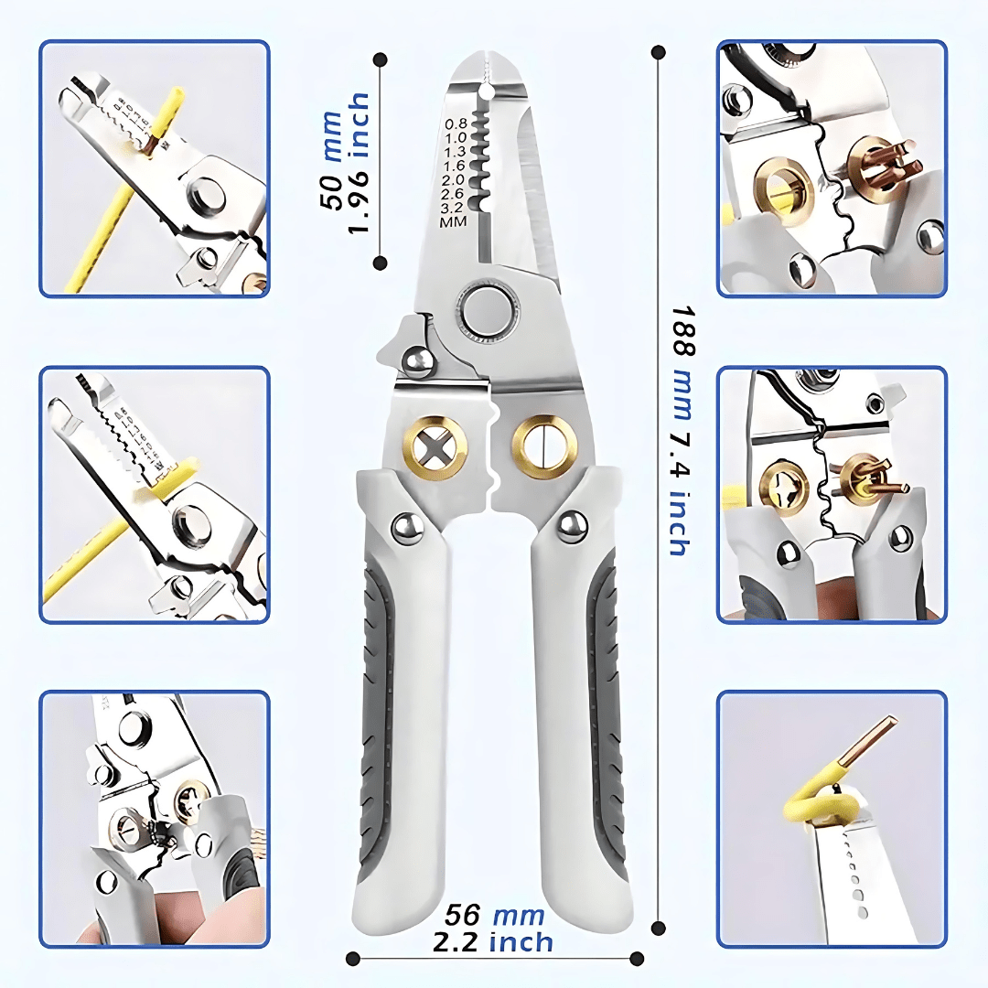 GripLoxio™ Multi-functional Wire Stripper & Cutter